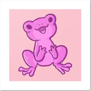 Pink Frog Posters and Art